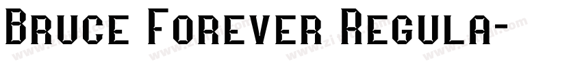 Bruce Forever Regula字体转换